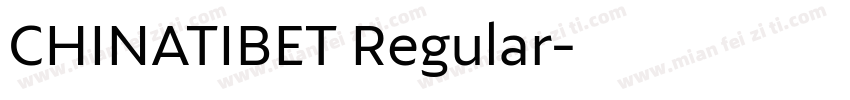CHINATIBET Regular字体转换
